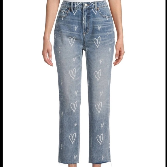 Nwt No Boundaries Junior’s Super High-Rise Slim Straight Jeans Size 9 - Picture 1 of 8
